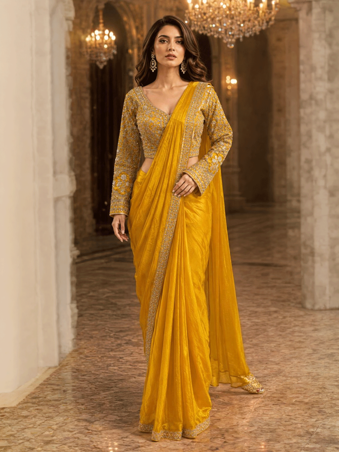 Aditi Silk Ready-to-Wear Saree