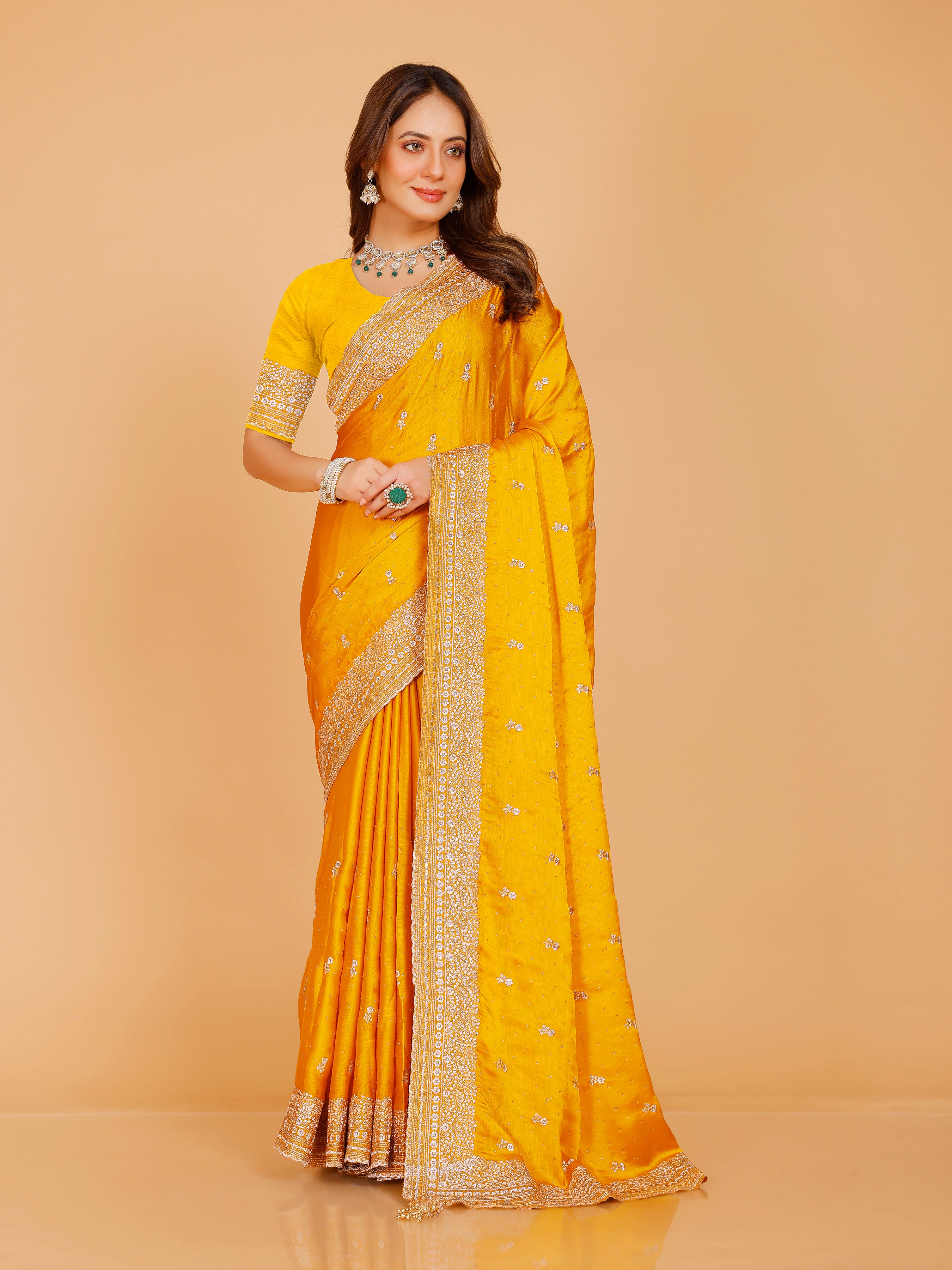 Aadhya Silk Embroidered Saree