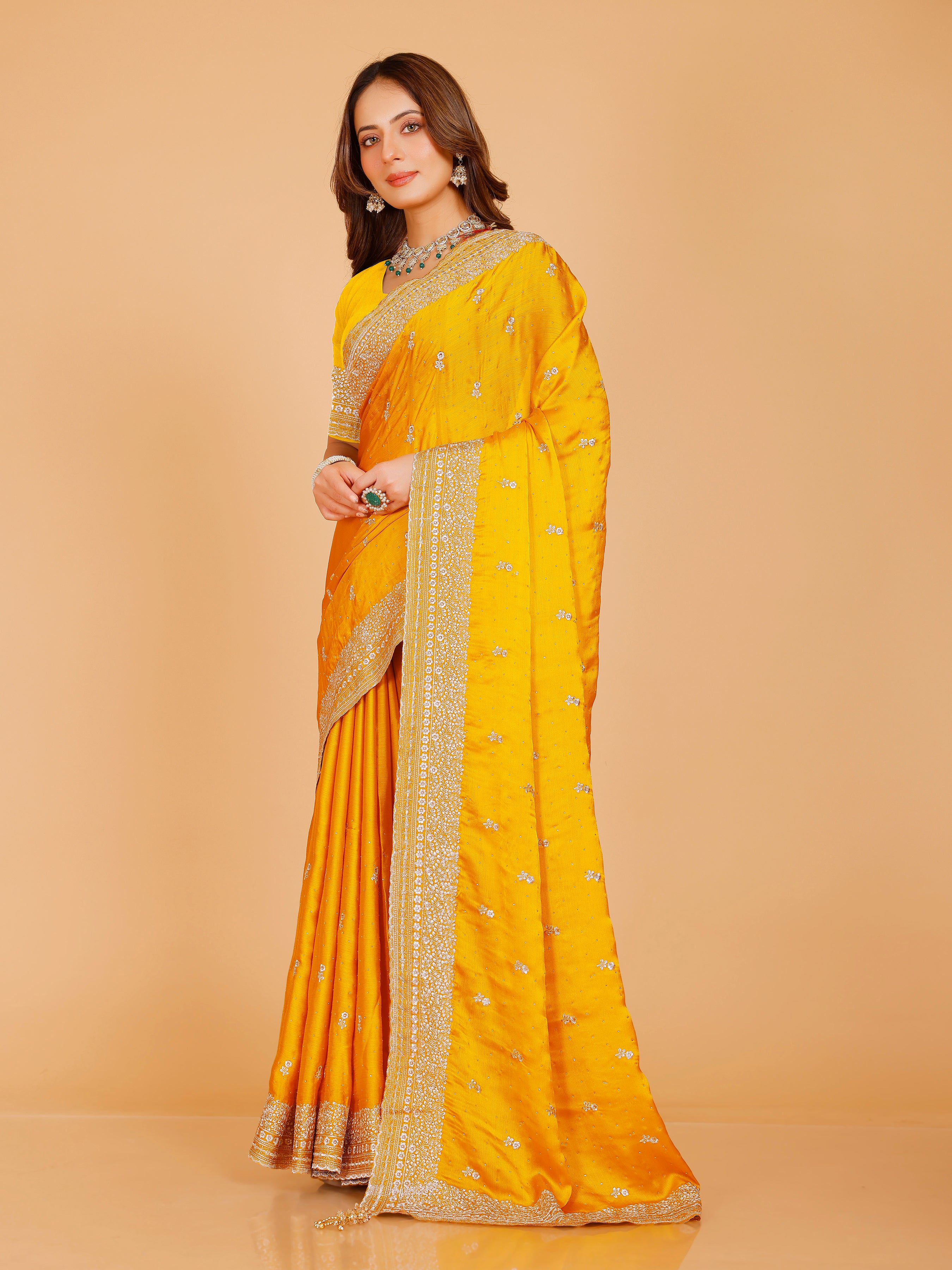Aadhya Silk Embroidered Saree