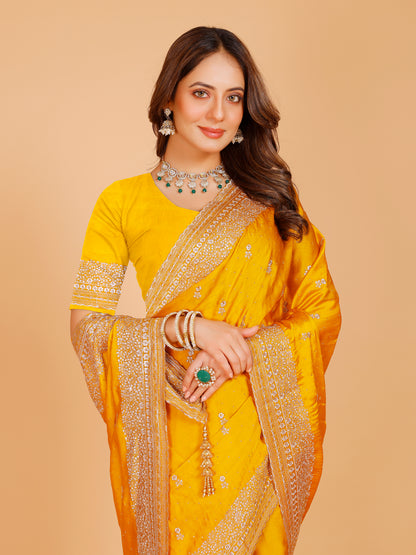 Aadhya Silk Embroidered Saree