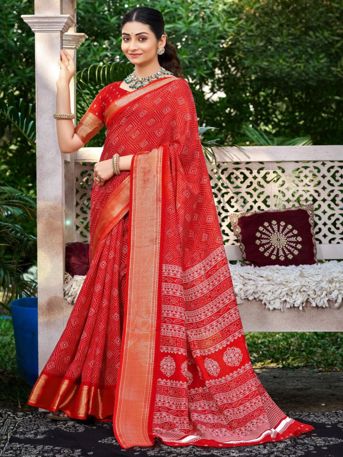 Anshika Silk Printed Saree