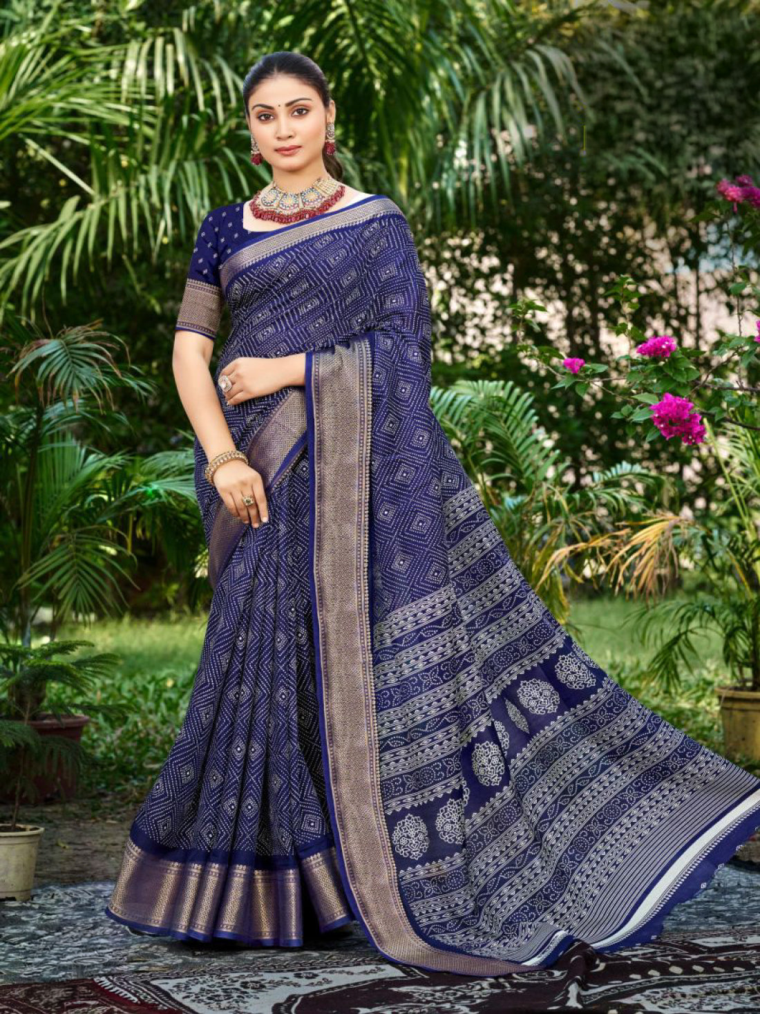 Anshika Silk Printed Saree