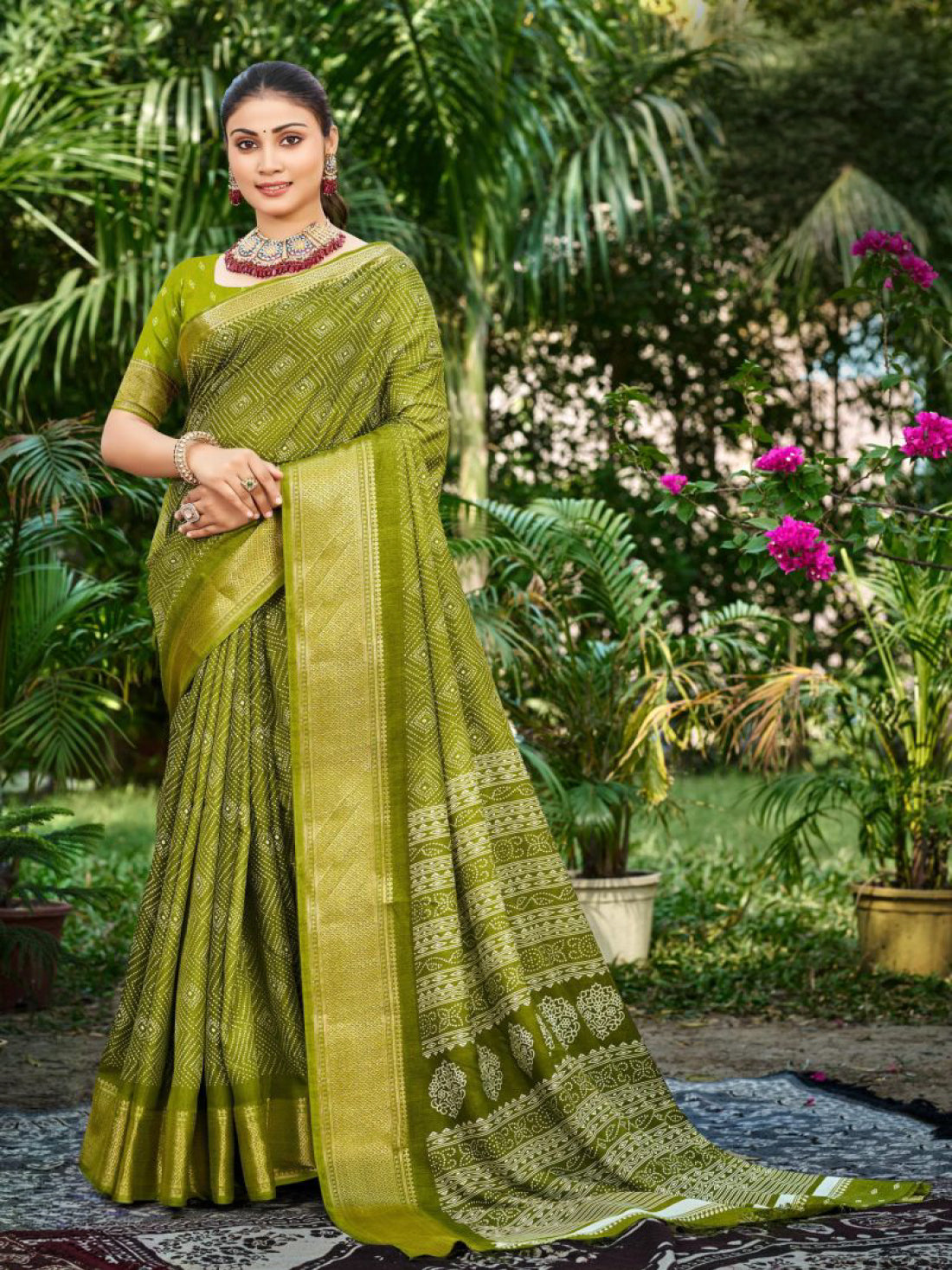 Anshika Silk Printed Saree