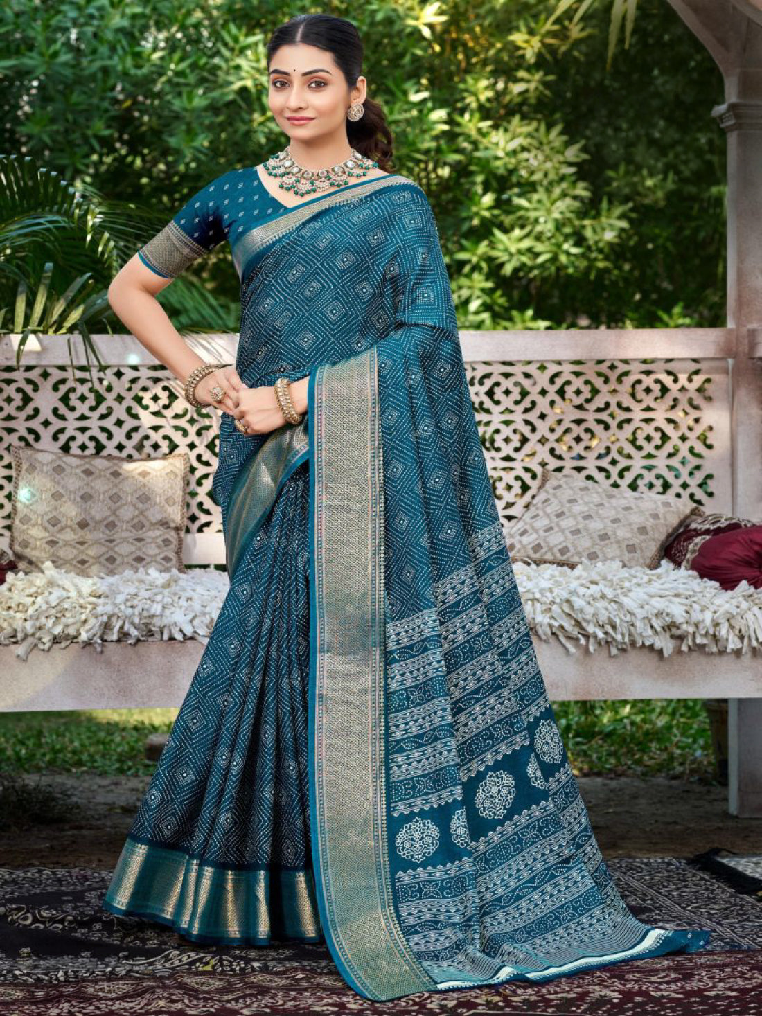 Anshika Silk Printed Saree
