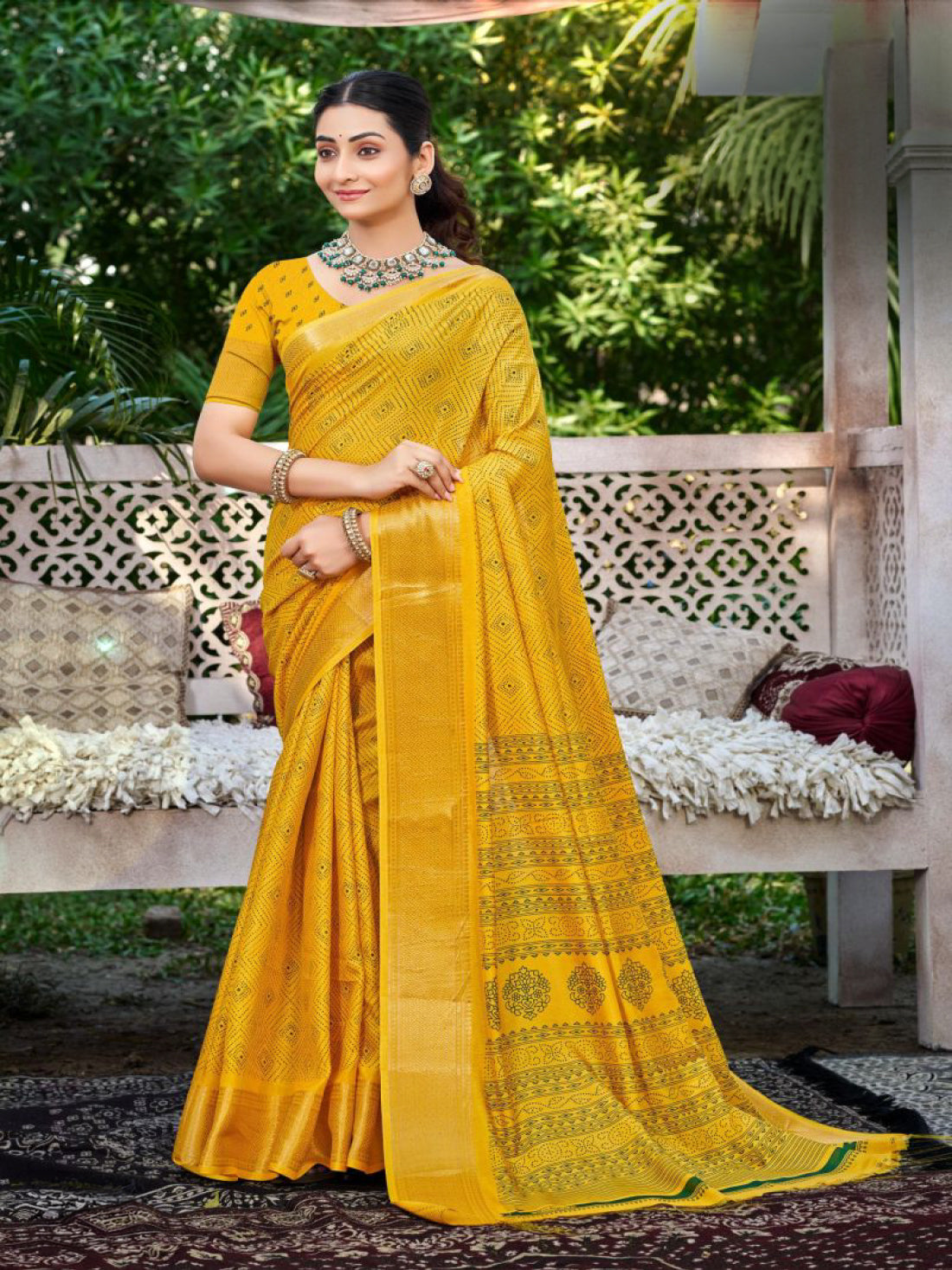 Anshika Silk Printed Saree