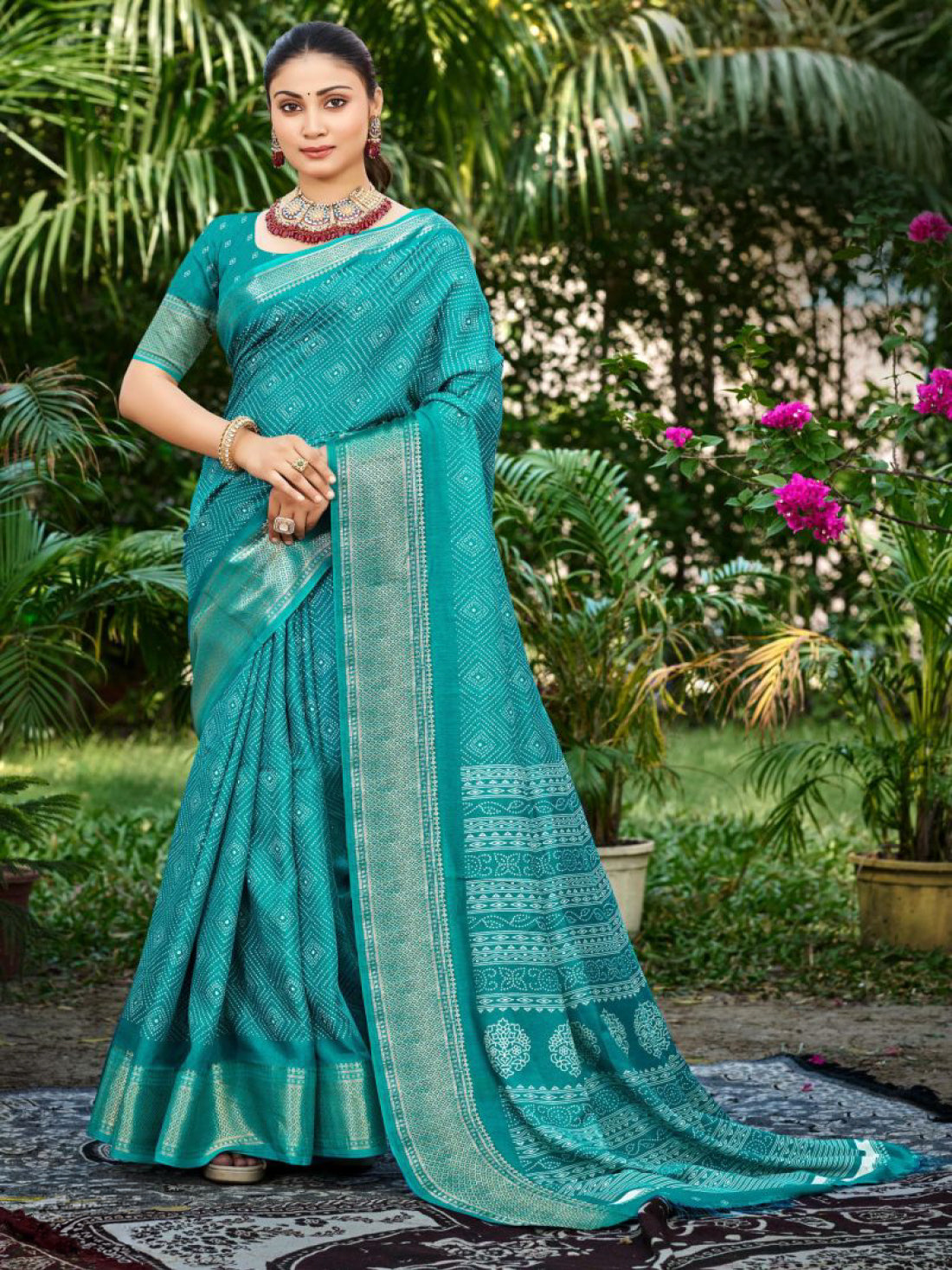 Anshika Silk Printed Saree