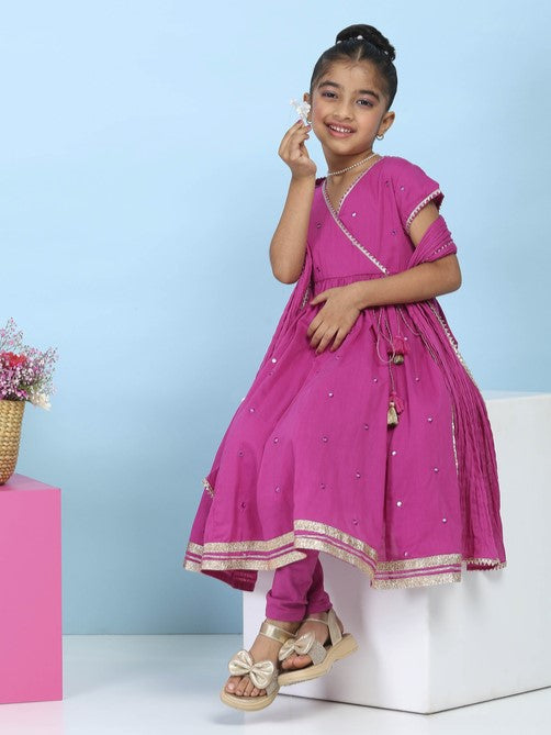 Biba Anarkali Suit Set