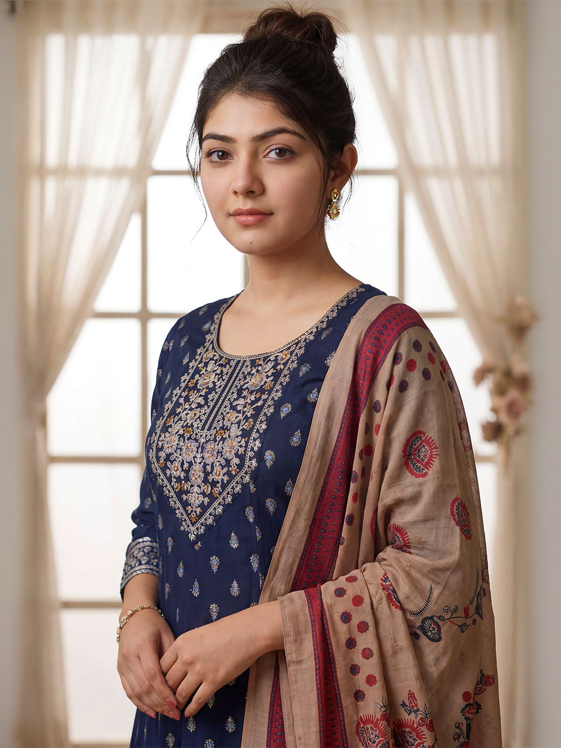 Diya Printed Flair Suit