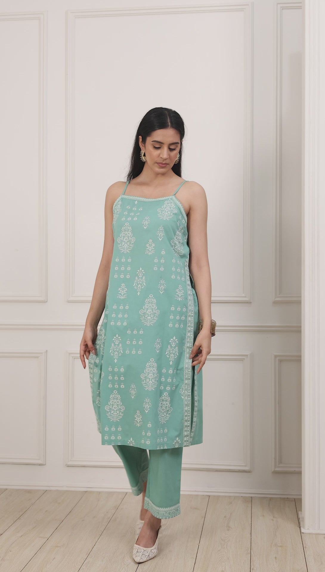 Biba Ladies Cotton Kurti with Pant