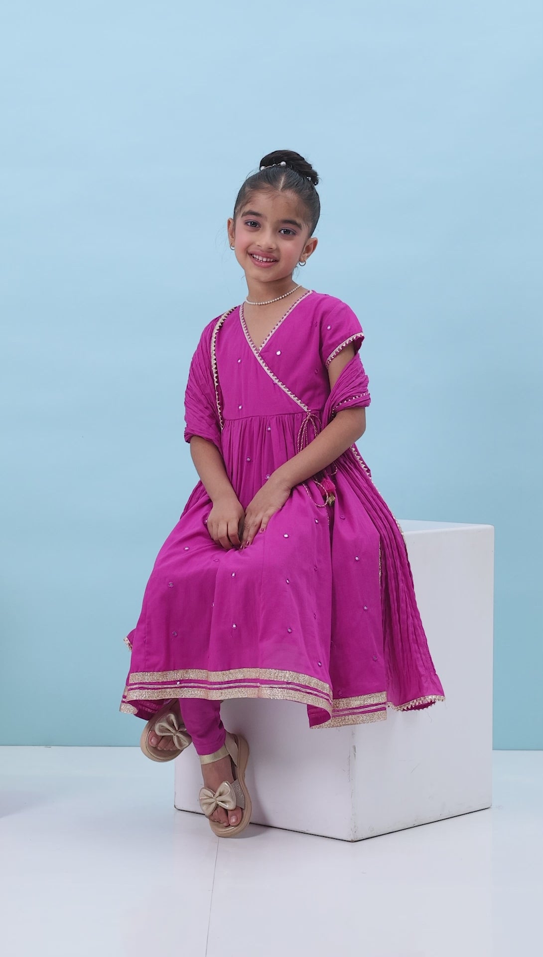 Biba Anarkali Suit Set