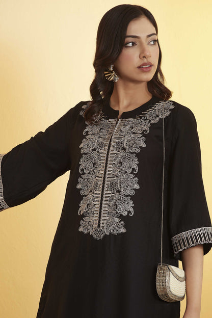 Biba Silk Straight Kurti