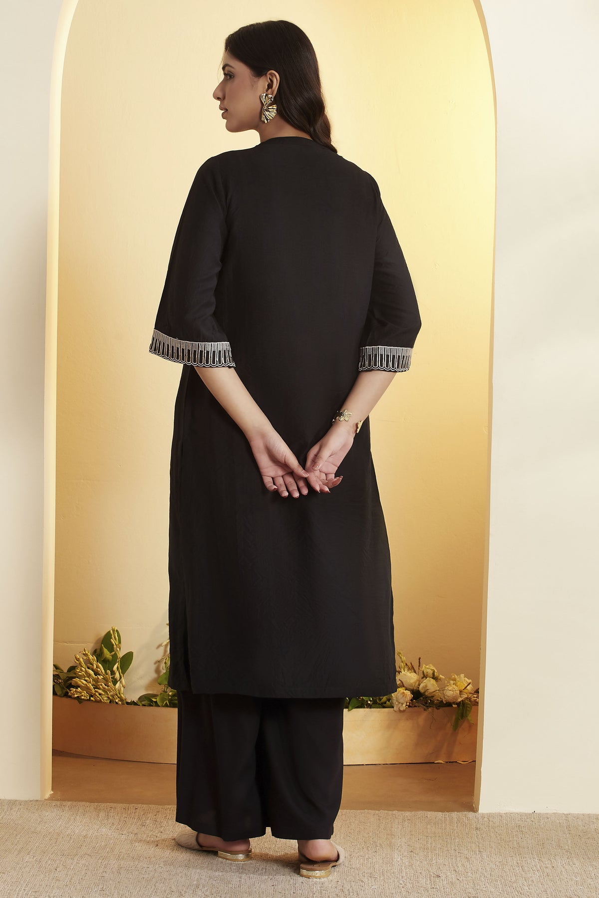 Biba Silk Straight Kurti