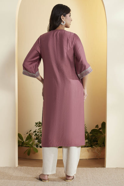 Biba Silk Straight Kurti