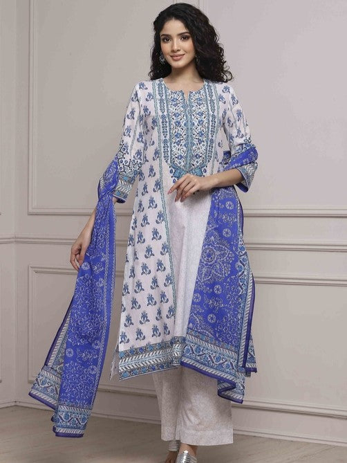Biba Cotton Printed Palazzo Suit