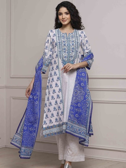 Biba Cotton Printed Palazzo Suit