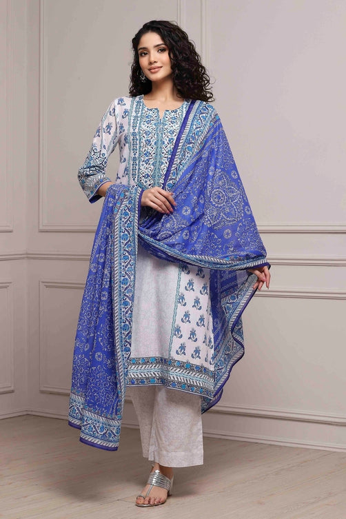 Biba Cotton Printed Palazzo Suit