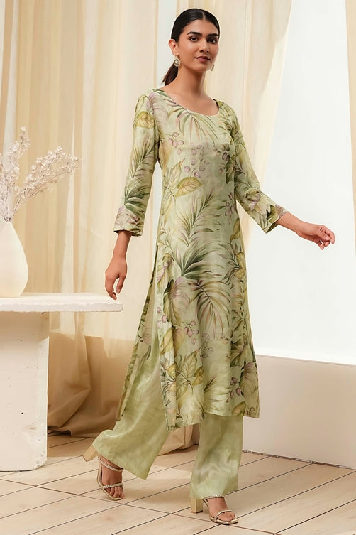 Biba Kurti With Palazzo Pant
