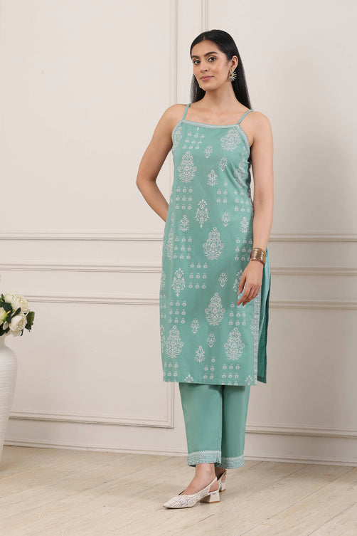 Biba Ladies Cotton Kurti with Pant