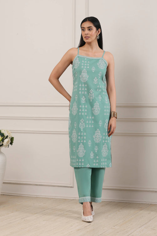 Biba Ladies Cotton Kurti with Pant
