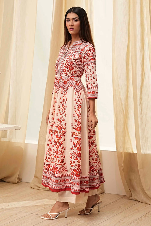 Biba Kurta With Palazzo Suit