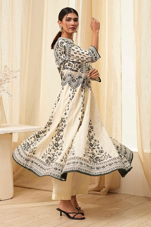 Biba Kurta With Palazzo Suit