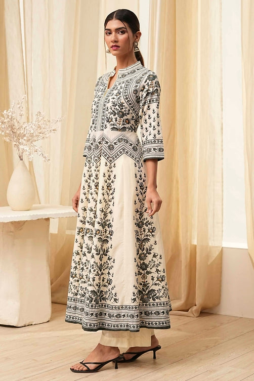 Biba Kurta With Palazzo Suit
