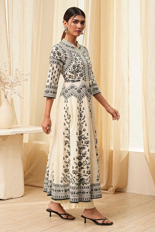 Biba Kurta With Palazzo Suit