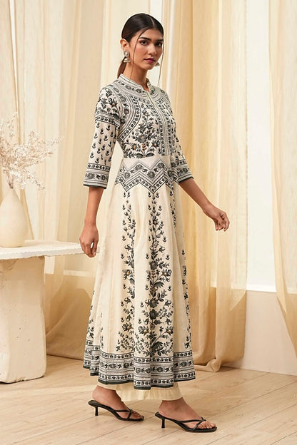 Biba Kurta With Palazzo Suit