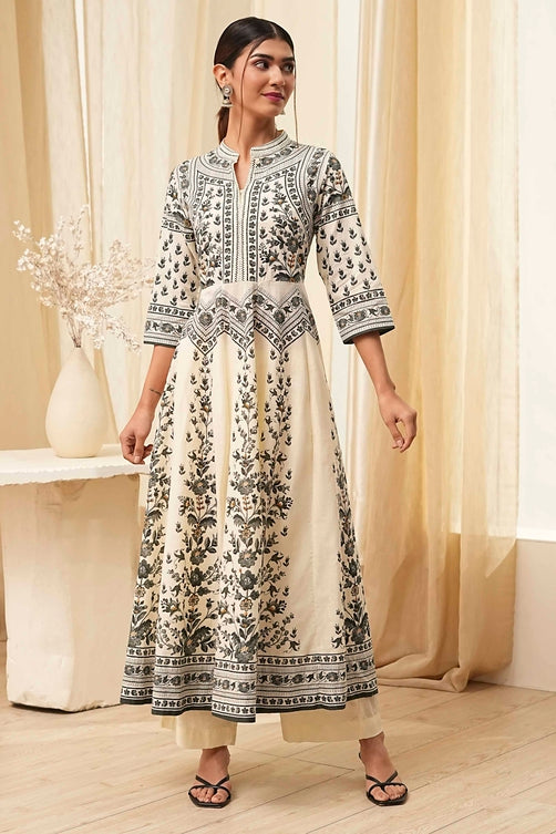 Biba Kurta With Palazzo Suit