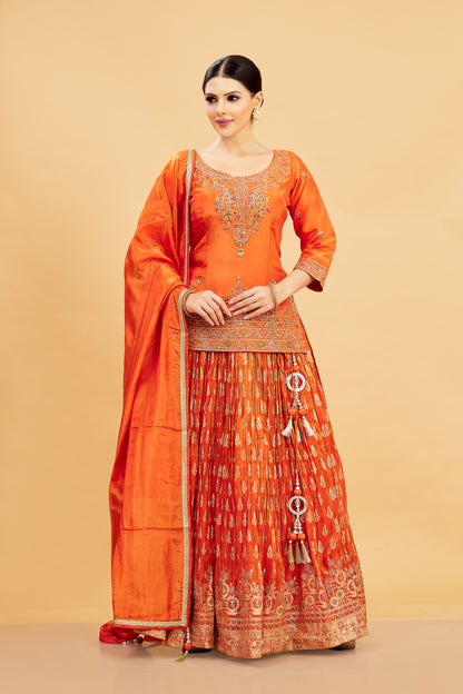 Emi Long Top Lehenga