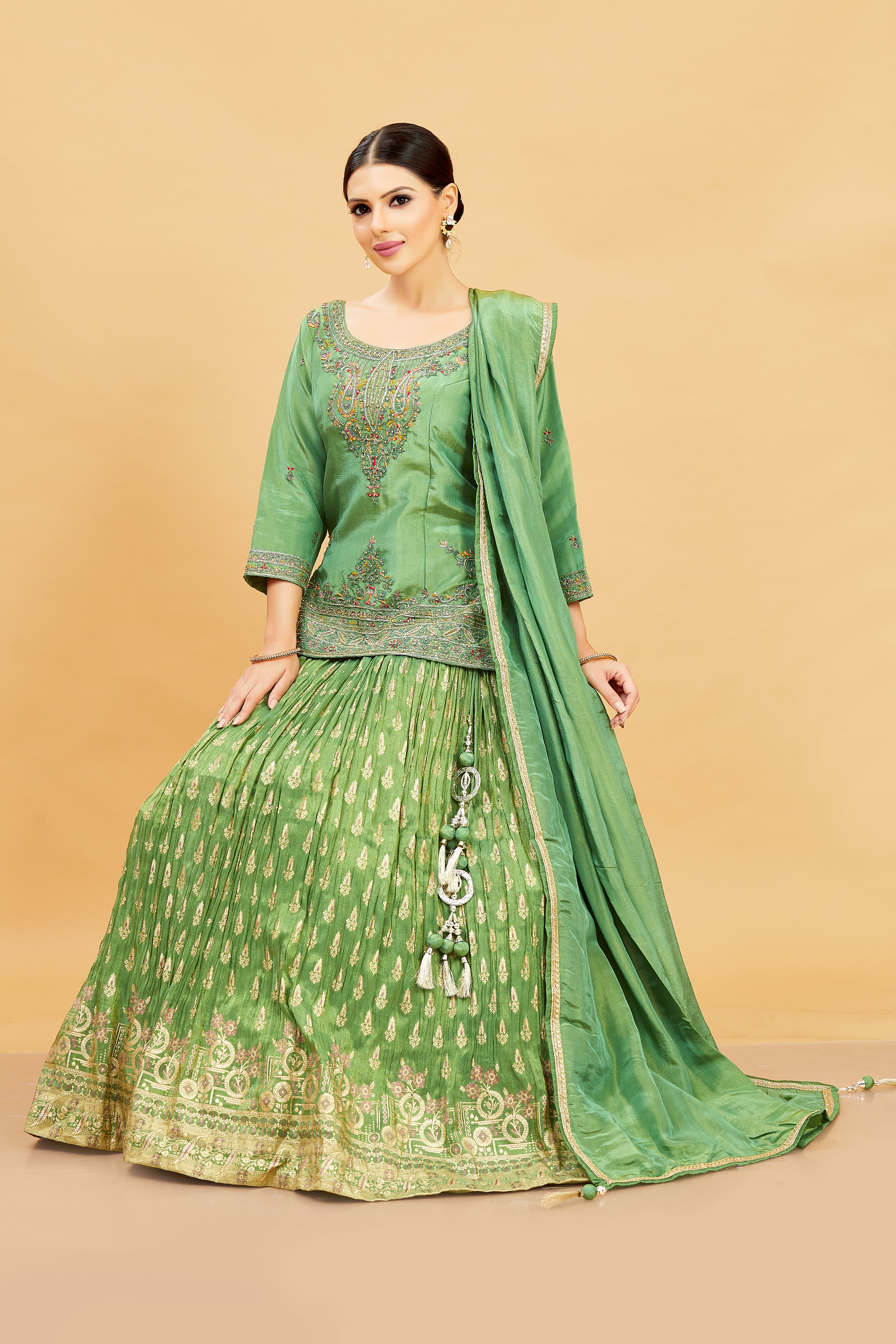 Emi Long Top Lehenga