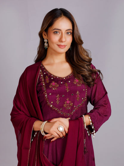 Abhira Silk Flair Suit